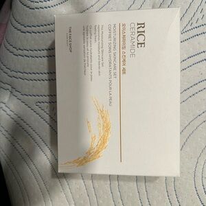 RICE Ceramide Moisturizing Skincare Set - White & Gold